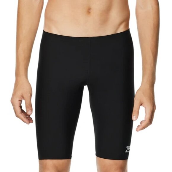 Speedo Men's Endurance+ Solid Jammer Swimwear Black 38 NEW - Picture 1 of 7